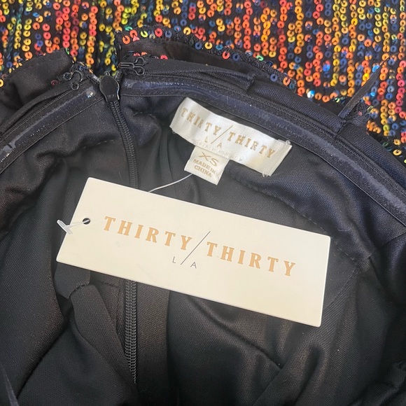 Thirty/Thirty Strapless Sequin Cupcake Mini Dress - Picture 3 of 4